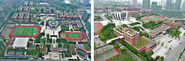 綦江中學實拍圖。市建科院供圖