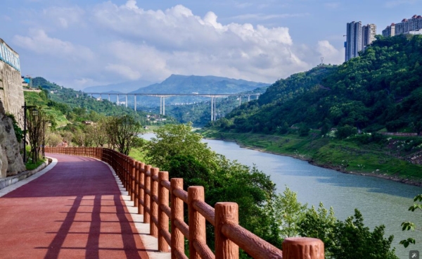 龍河生態廊道。豐都縣融媒體中心供圖