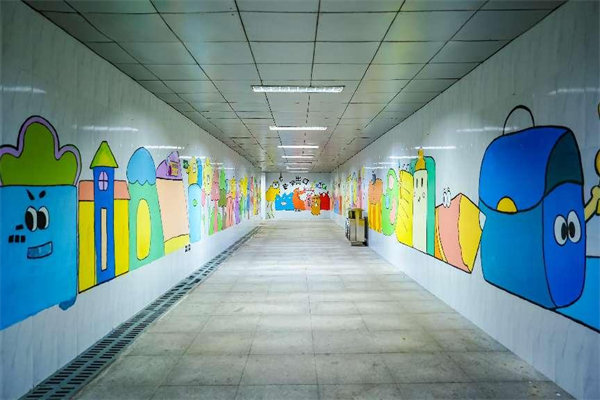 改造后的地下通道。主辦方供圖