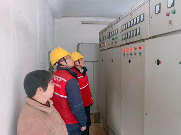 電力員工對企業配電房進行安全檢查。國網重慶永川供電公司供圖