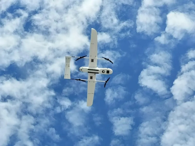 青鷗30B氫動力復合翼無人機。兩江協同創新區供圖