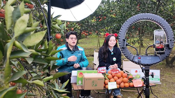 直播活動現場。璧山區委宣傳部供圖