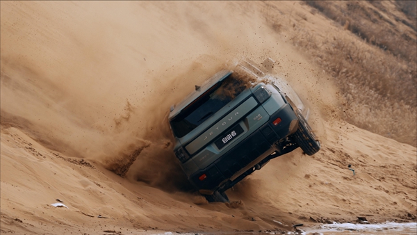 捷途自由者沙漠腹地安全驗證現場。主辦方供圖