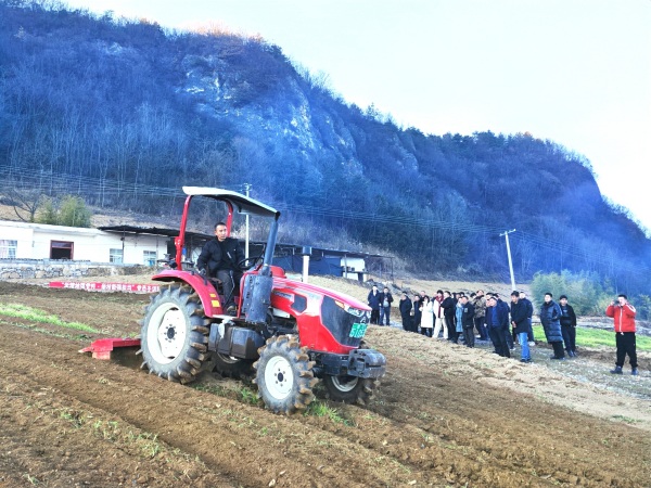巫山縣委組織部在篤坪鄉舉辦黨員冬訓助農活動。巫山縣委組織部供圖