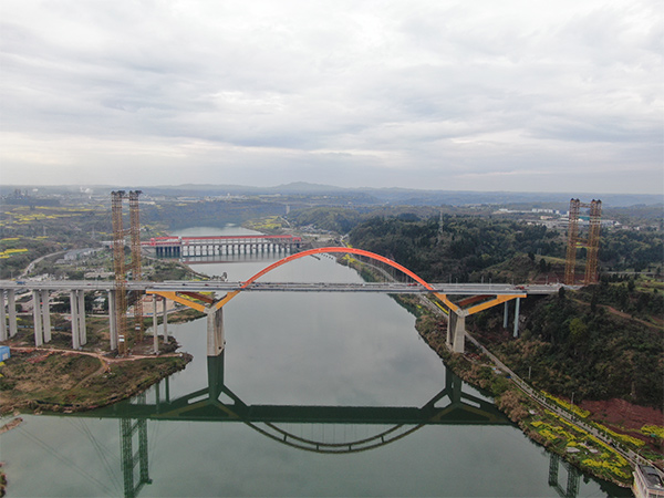潼南東升大橋建成通車。重慶建科院供圖
