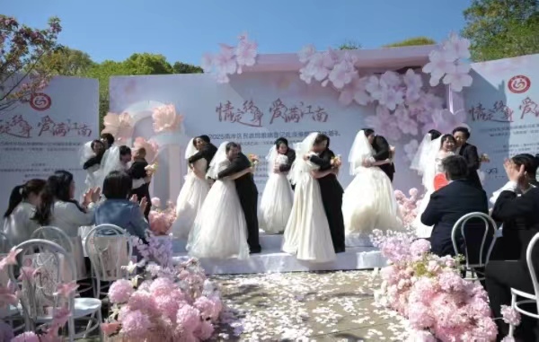 集體婚禮現場。邵婧攝