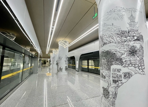 連接T3A和T3B的捷運站臺。吳汪洋攝