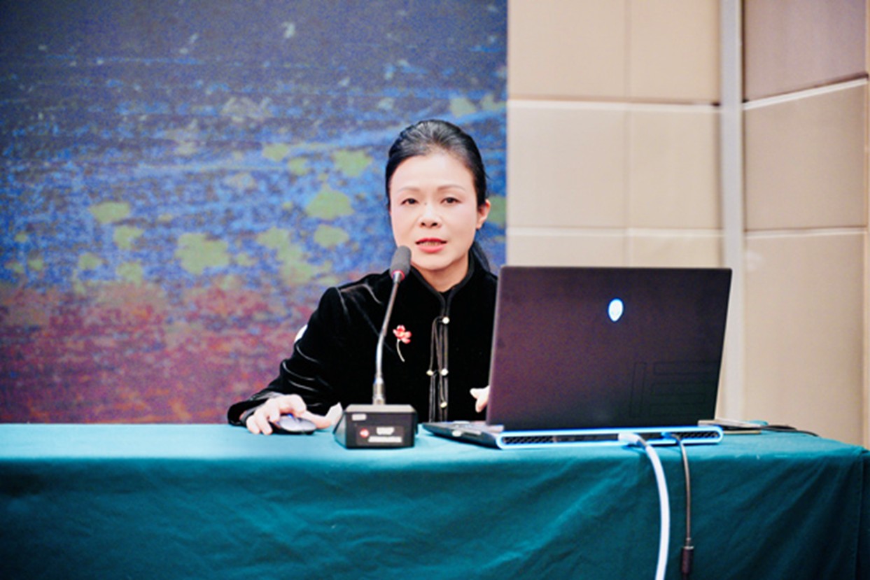 賴天利作主題分享。大渡口幼兒園供圖