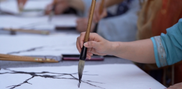 創作展示現場。大足區融媒體中心供圖