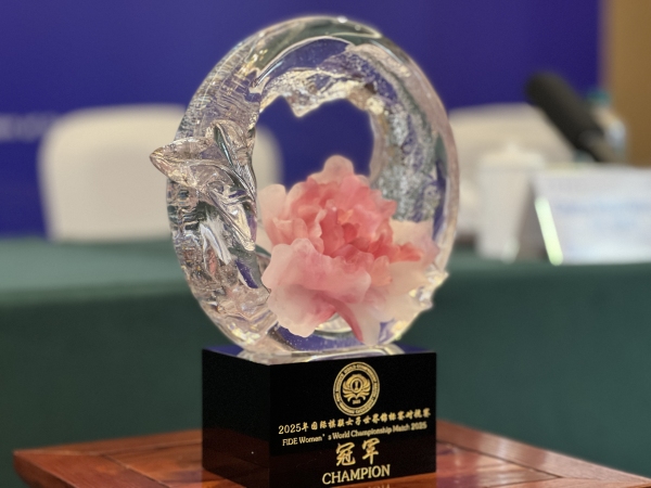 冠軍獎杯。任峰攝