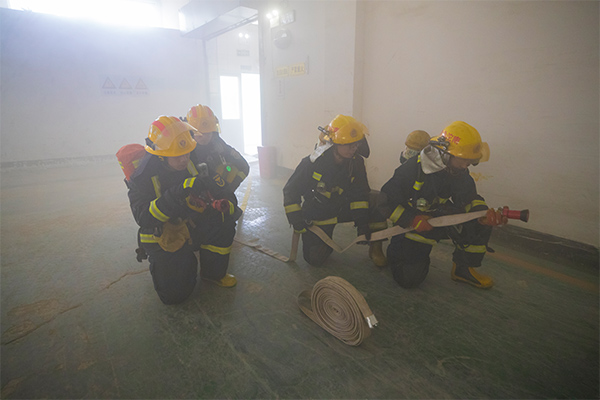 實戰演練現場。重慶市涪陵區消防救援局供圖