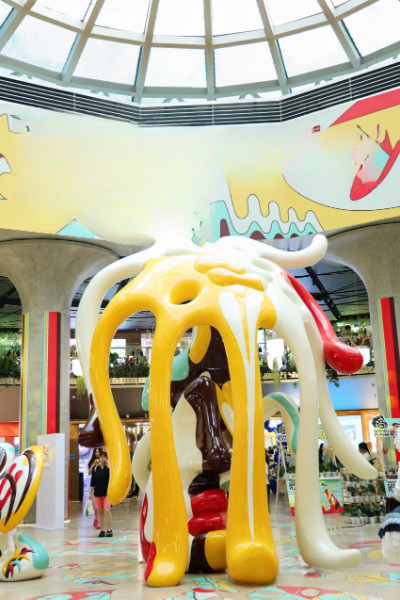 展覽核心裝置《神跡Miracle》。重慶方圓LIVE供圖