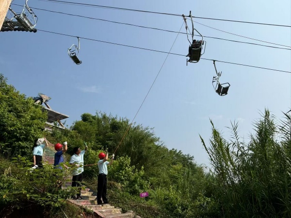 演練現場。景區供圖