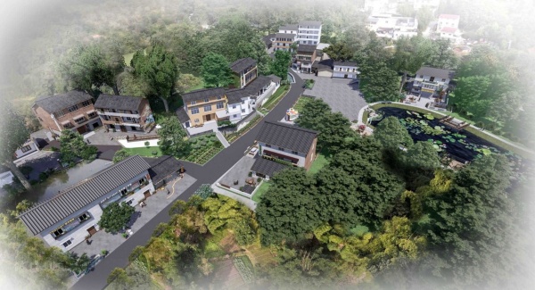 西永街道香蕉園村“香村藝境?巴蜀美麗庭院示范片”效果圖。西永街道供圖