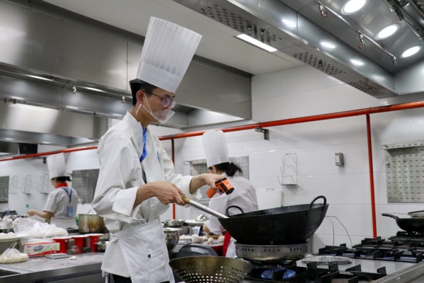 中式面點比賽現場。胥世鵬攝