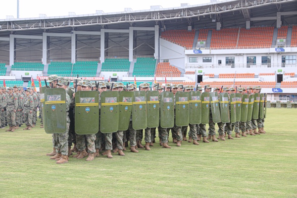 現場演練。大足區委宣傳部供圖