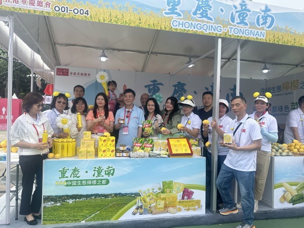 第三屆同鄉社團家鄉嘉年華潼南檸檬展區。潼南區委宣傳部供圖