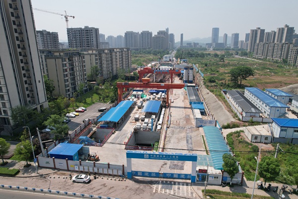 西井大道站施工現場。受訪者供圖