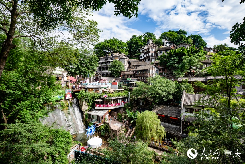 依山而建的下浩里老街。人民網記者 許崢攝