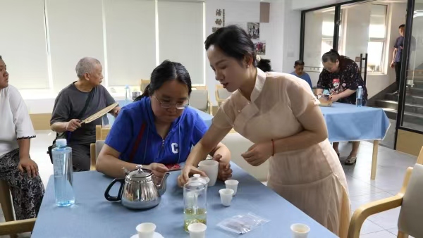 茶藝師培訓現場。江北區殘聯供圖