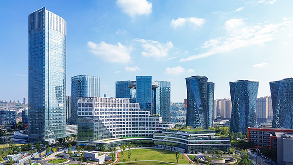 中冶建工承建仙桃數據谷酒店項目。中冶建工供圖