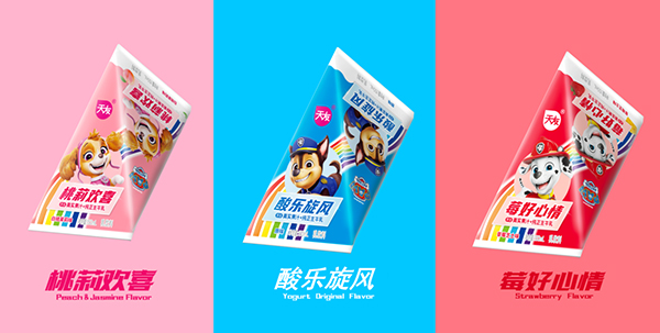 天友乳業與汪汪隊立大功聯名新品上市。天友乳業供圖
