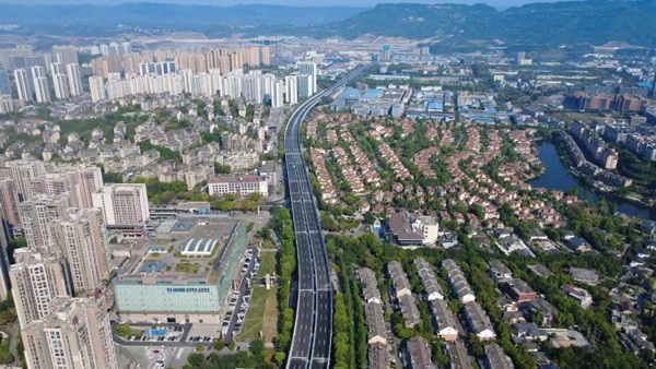 茶惠大道一期項目。重慶市設計院供圖