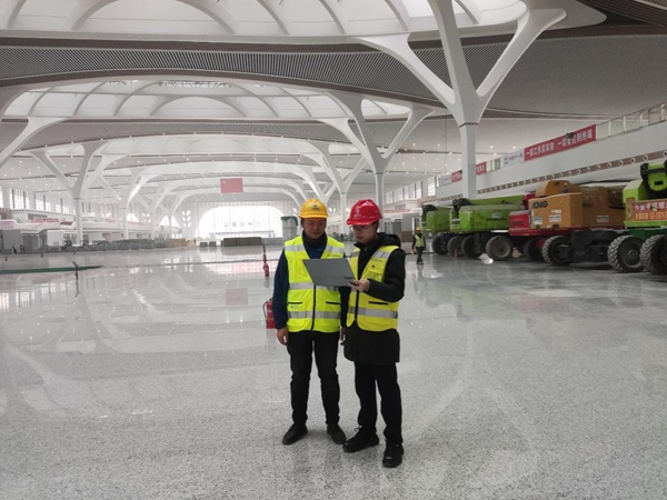 勘察現場。重慶移動供圖