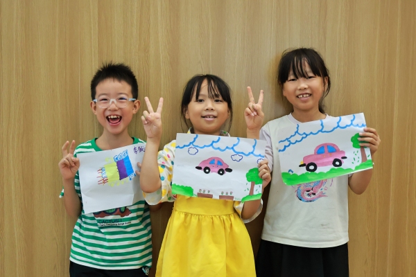 小朋友作品展示。重慶理工大學供圖