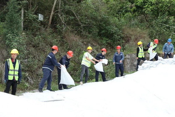 二郎電廠灰庫開展防汛演練。國家電投重慶公司供圖