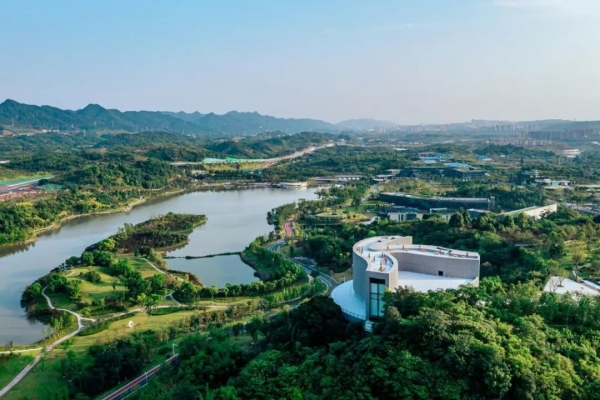 明月湖美景。兩江協同創新區供圖