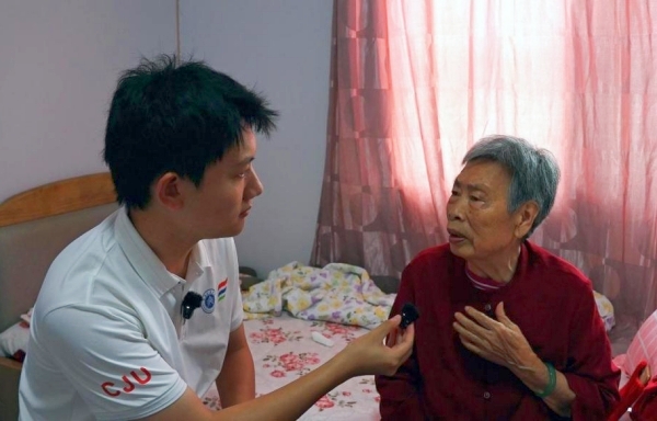 采訪現場。王梓宇攝