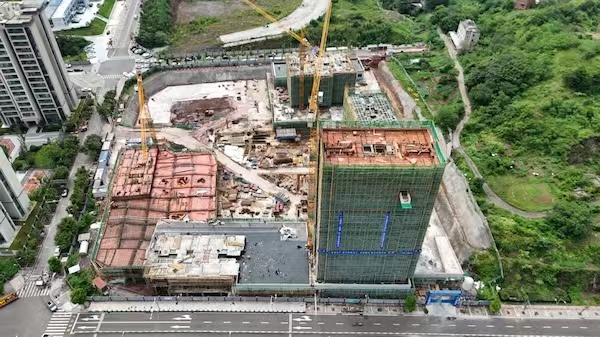 項目建設現場。重慶市住房城鄉建委供圖