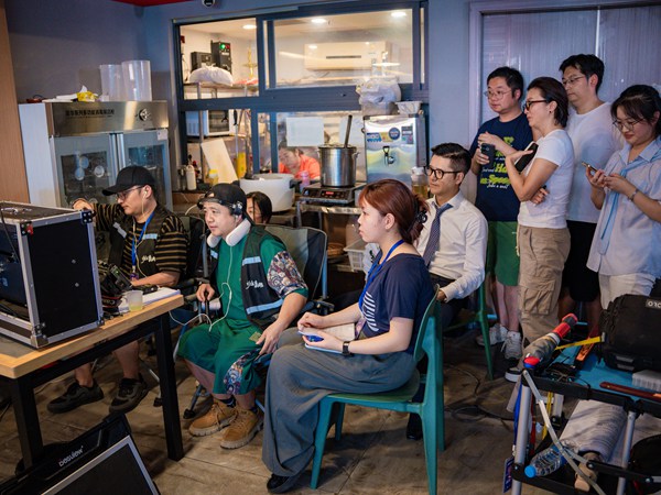 拍攝現場。萬州區委宣傳部供圖