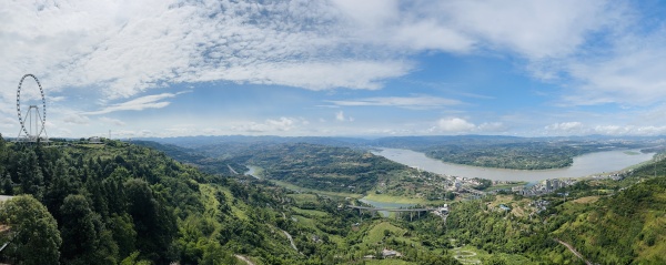 俯瞰美心紅酒小鎮。景區供圖
