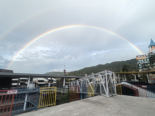 雨后彩虹。景區供圖