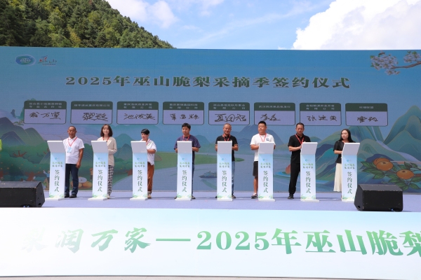 簽約儀式現場。巫山縣融媒體中心供圖