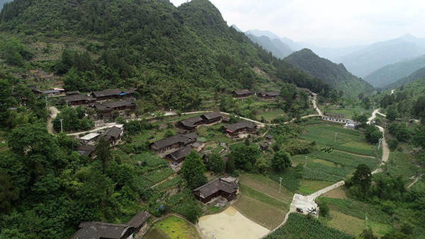 酉陽縣龔灘鎮紅花村鵝兒古寨。重慶市住房城鄉建委供圖