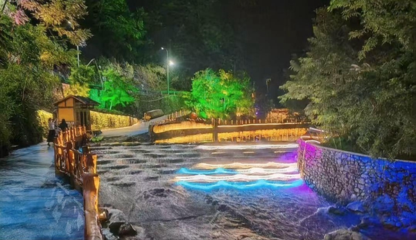 親水環線步道亮相。嵐天鄉供圖