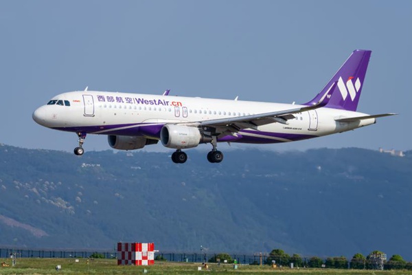 西部航空飛機。西部航空供圖
