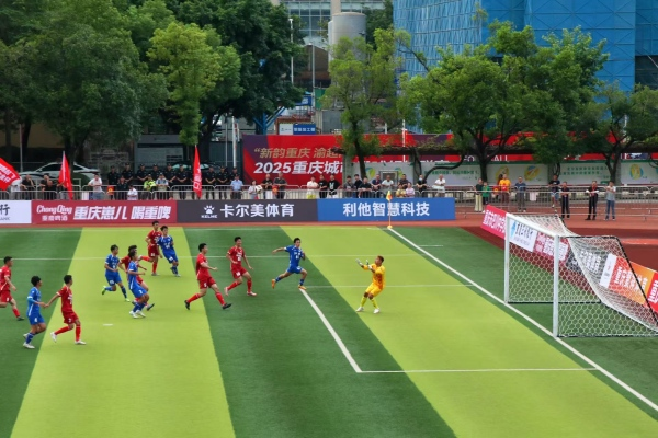 江北信也科技隊多次進攻。胥世鵬攝