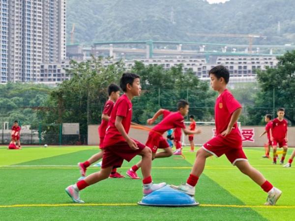 輔仁中學足球青訓。郭旭攝