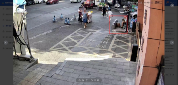 智能識別占道經營行為。重慶電信供圖