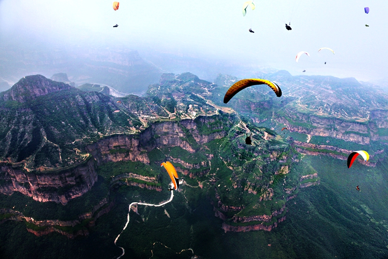 林慮山滑翔基地。安陽市文旅局供圖