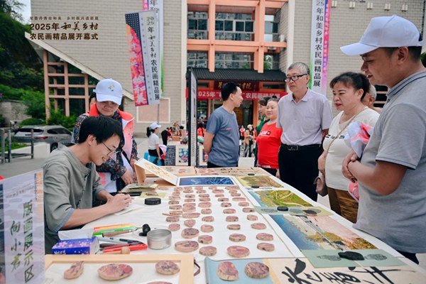 版畫展示區。主辦方供圖