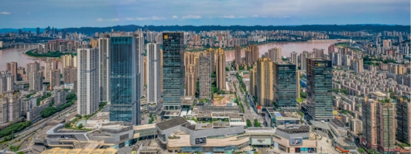 九龍坡城市風景。曹鳴鷗攝