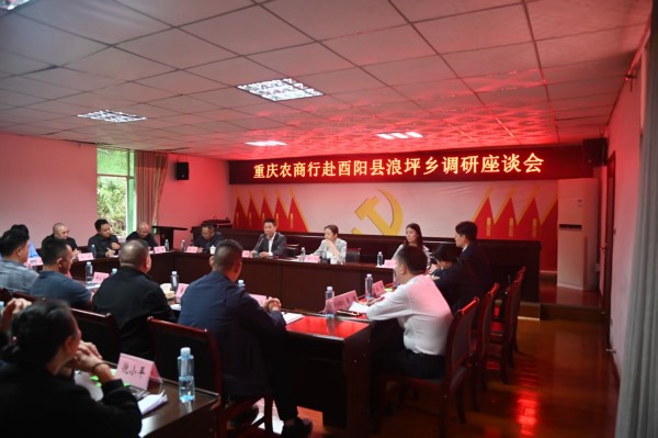 調研座談會現場。重慶農商行供圖