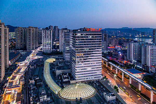 龍洲灣商圈。中建·光嶼供圖