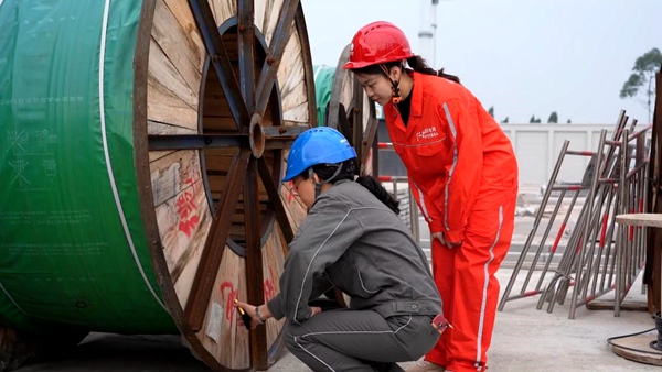 工作人員開展物資全鏈條風險管控。國網重慶永川供電公司供圖