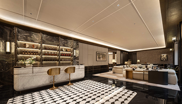 綠城春風晴翠極萃項目歸家大堂。綠城供圖